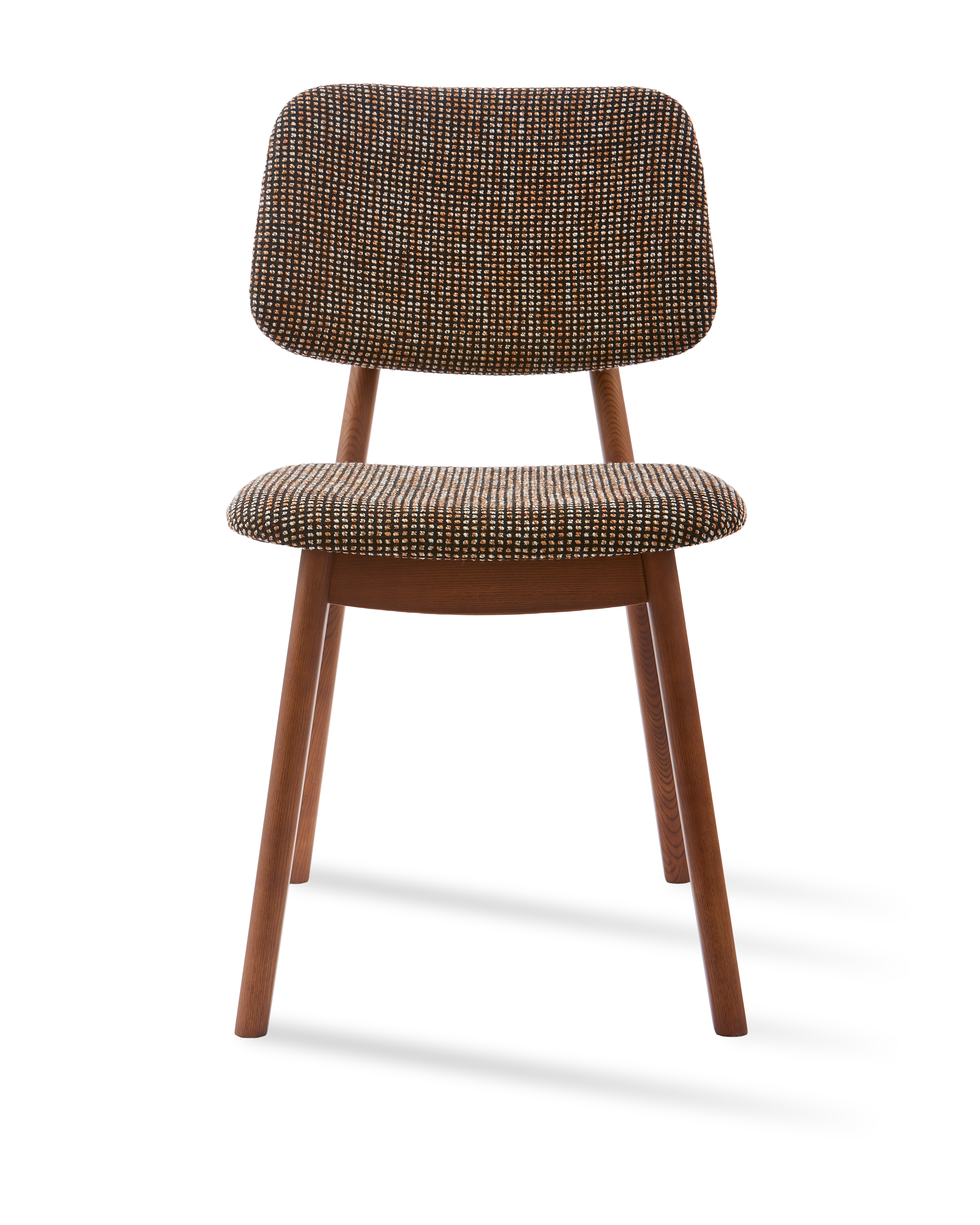HAPPY DAYS Chair in Dark Brown with Wooden Base