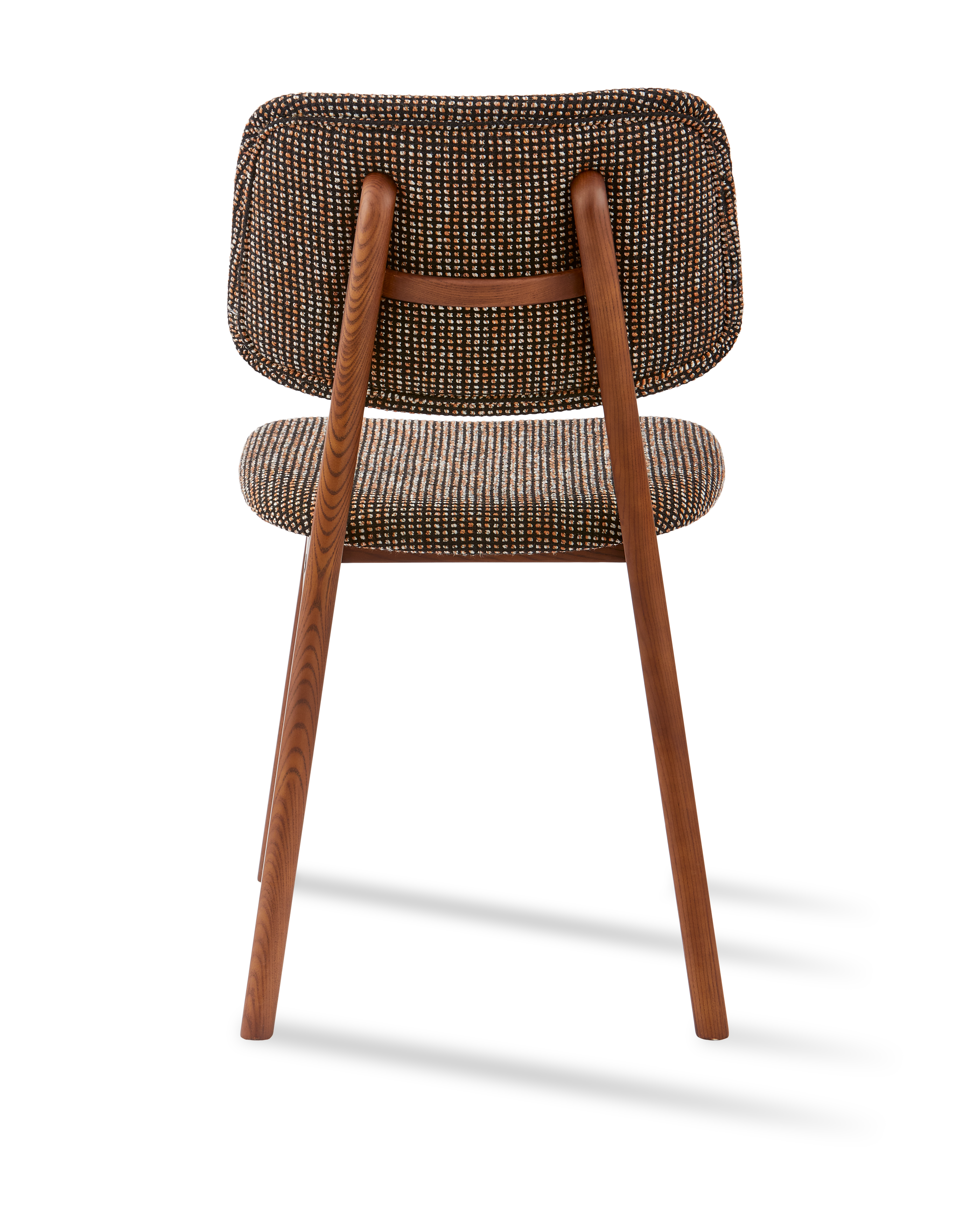 HAPPY DAYS Chair in Dark Brown with Wooden Base