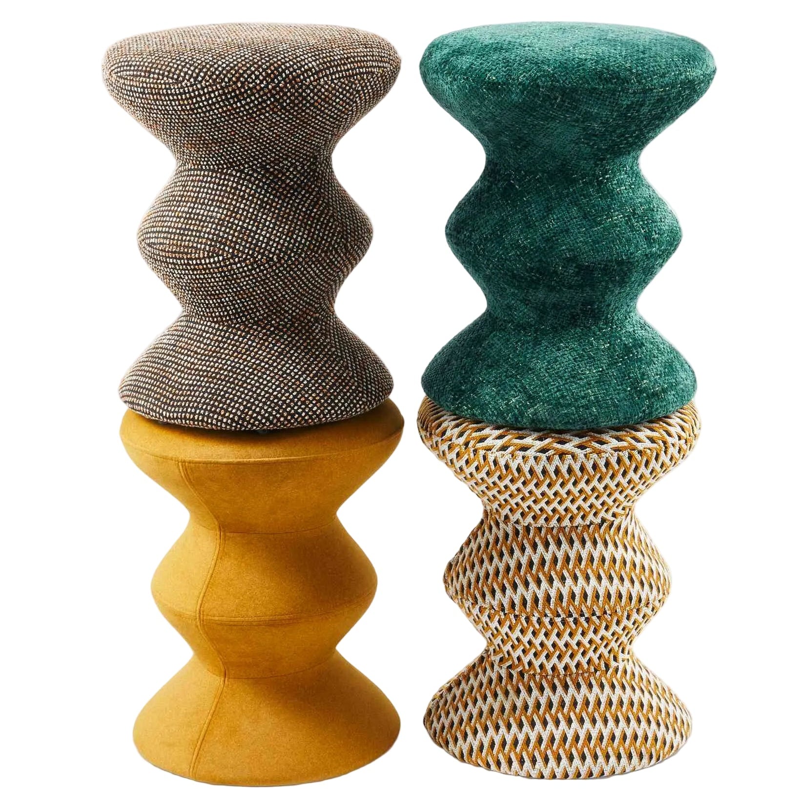 Stolička SOFT ZIG ZAG tmavohnedá