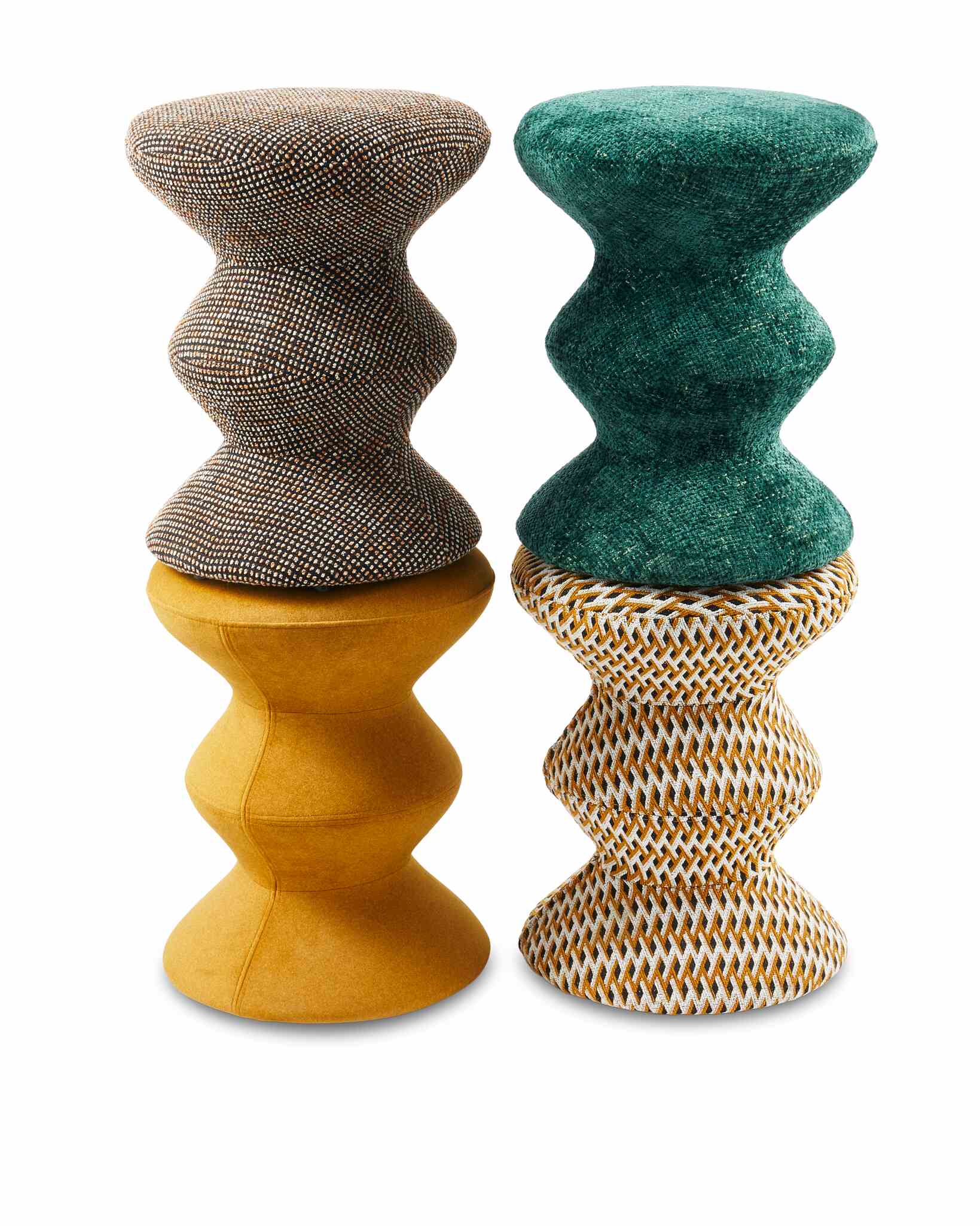 Stolička SOFT ZIG ZAG tmavozelená