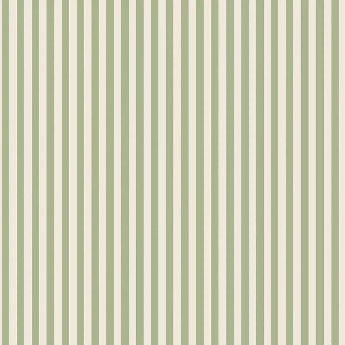 MÖLLE STRIPE Green and Beige Striped Wallpaper