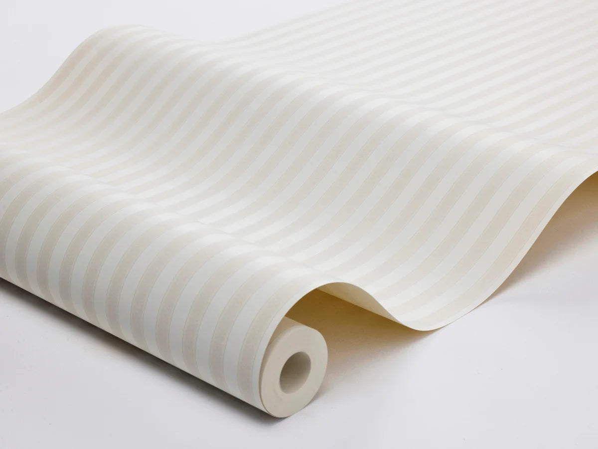 Tapeta s pruhmi MÖLLE STRIPE béžová s bielou