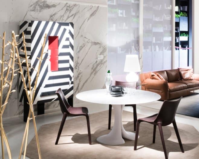 Black and white bookcase