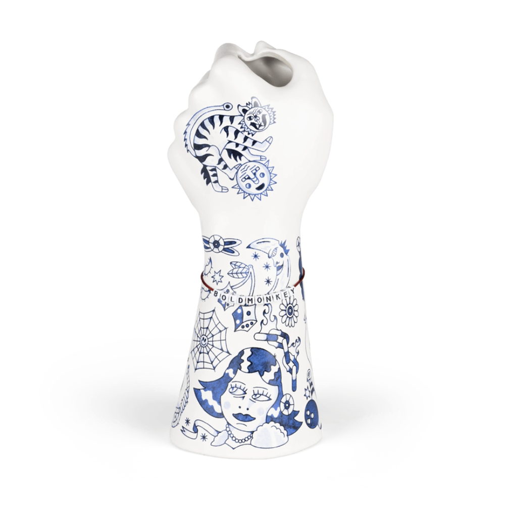 LIBERTY MATTERS vase white ceramic