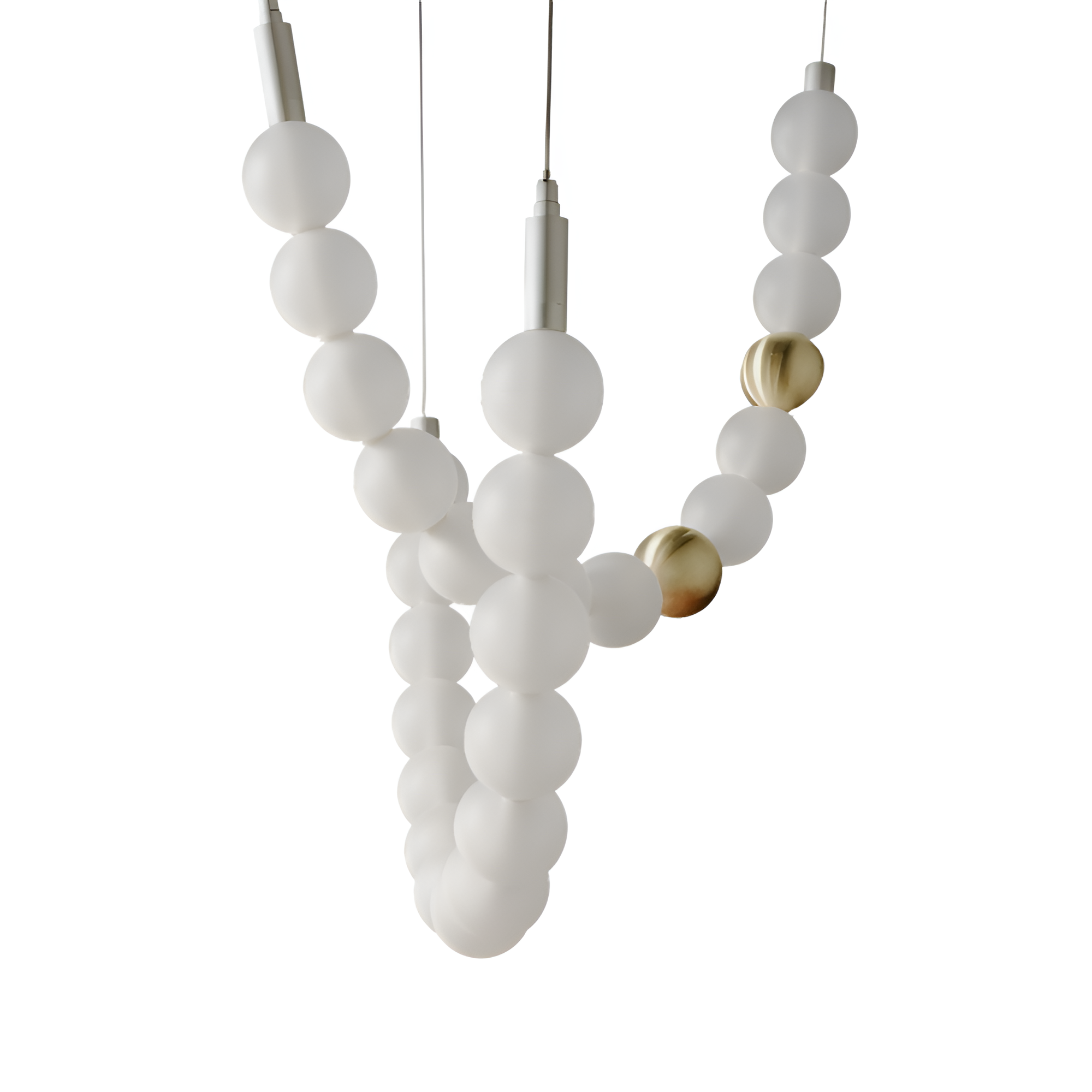 Závesná lampa DAISY sklo fúkané