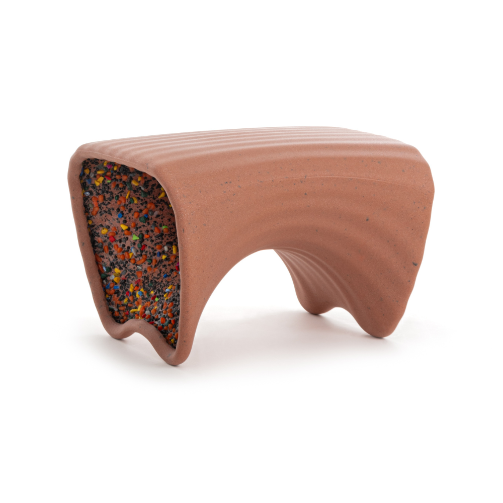 IN-SIDE terracotta garden stool