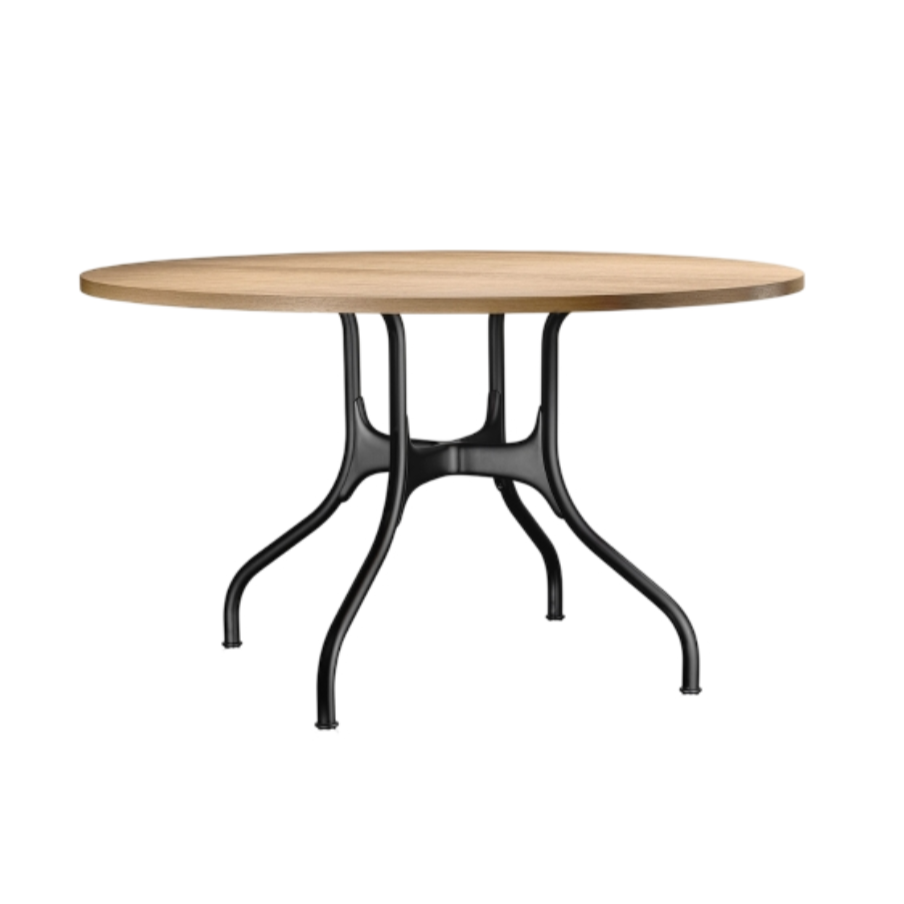 Round Table MILA Black Steel Base