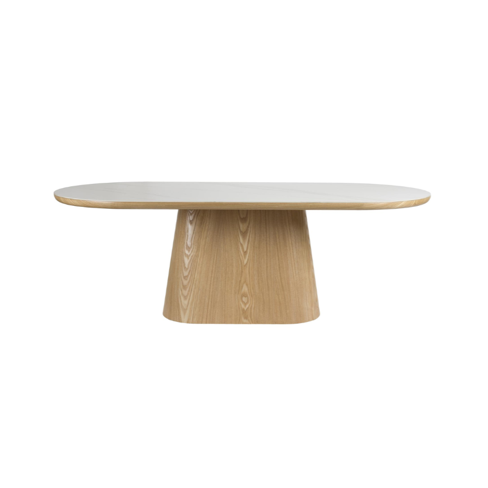 Stôl ALMIRA drevený s imitáciou mramoru