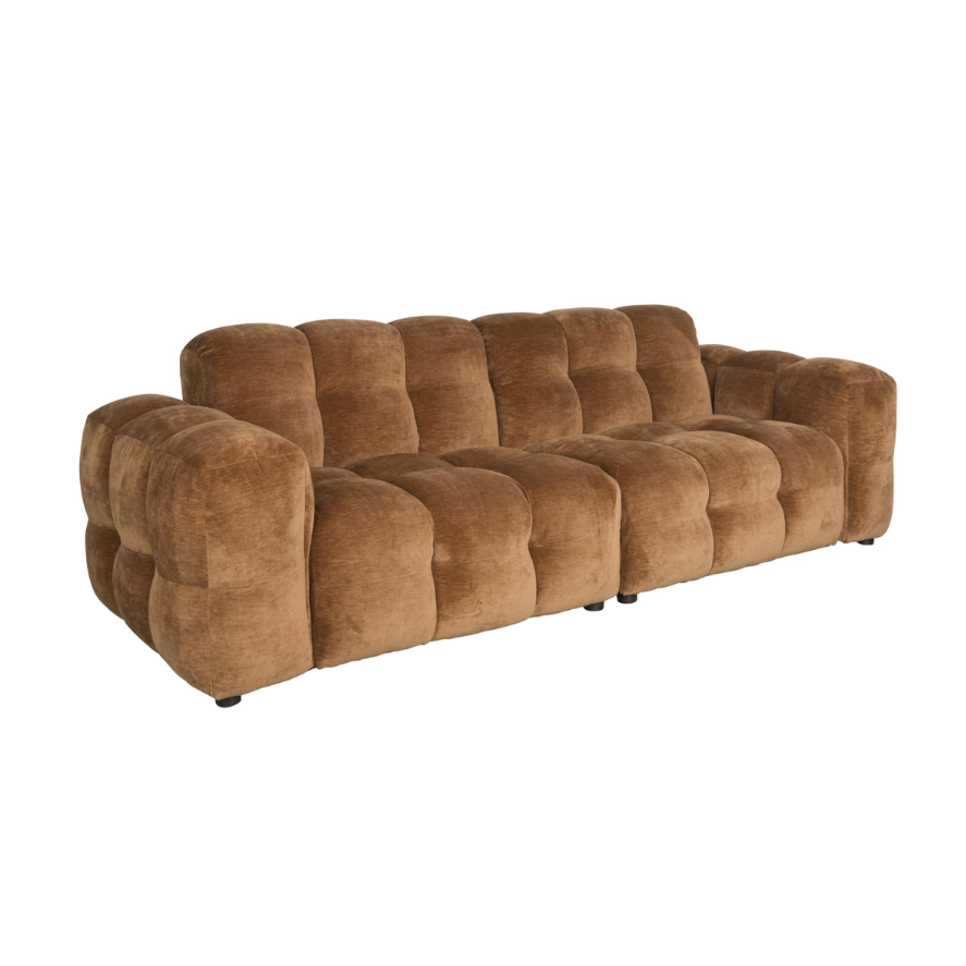 3-Seater Sofa HACKMAN in Cognac