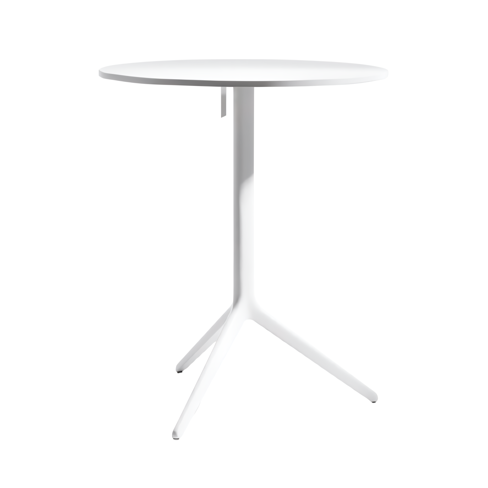White CENTRAL Round Outdoor Table
