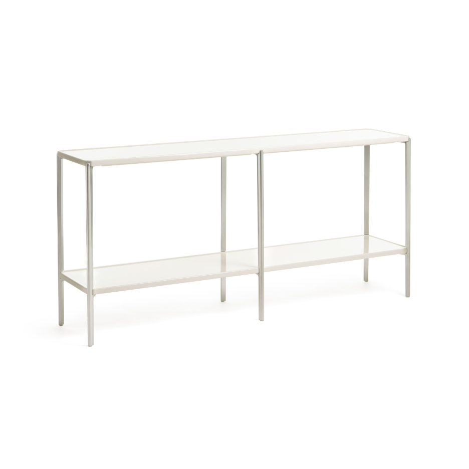 Dvojitý regál TAMBOUR krémový betón