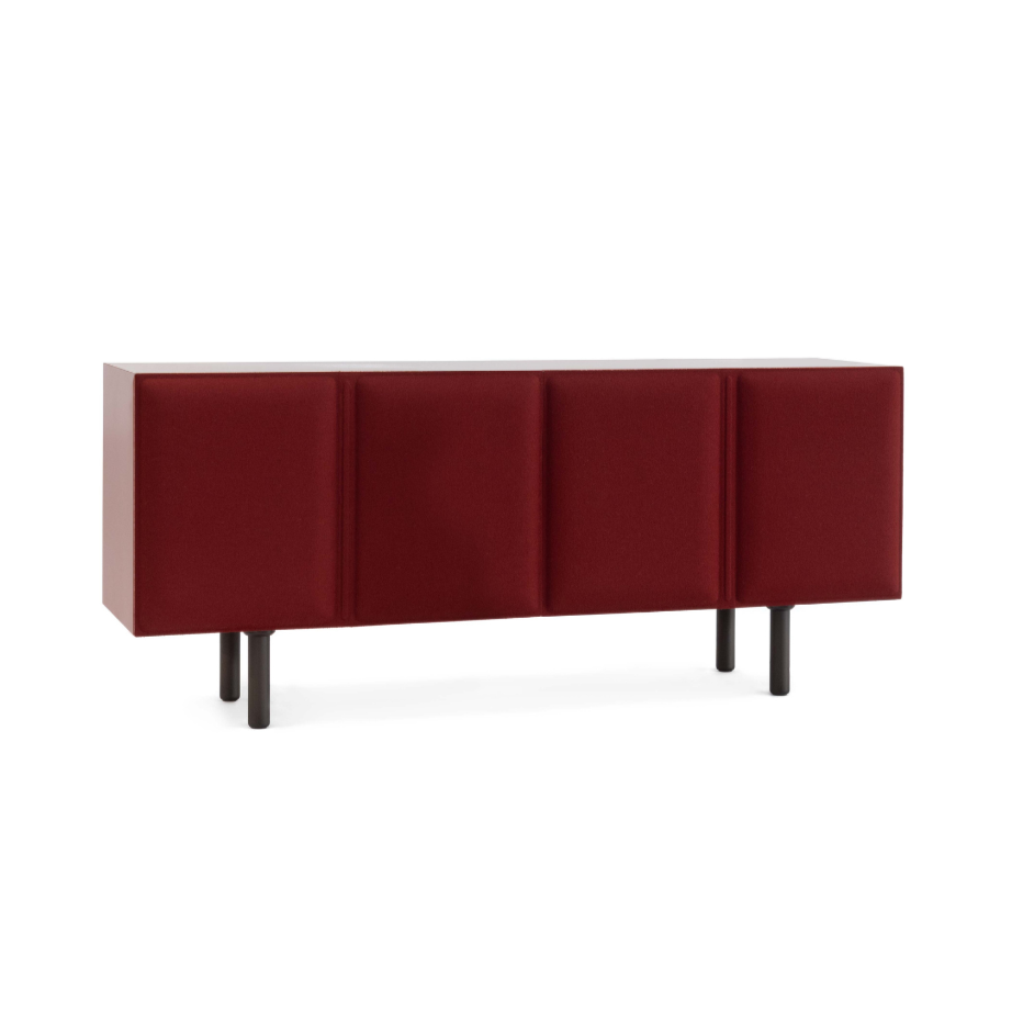TACITO TV cabinet burgundy felt