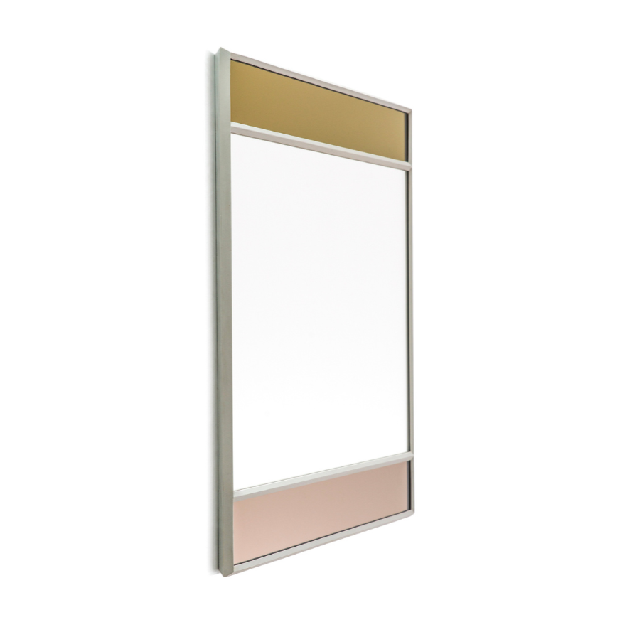 Rectangular mirror VITRAIL light gray frame