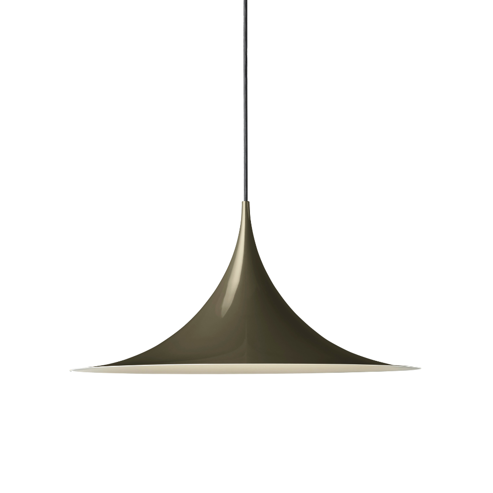 Závesná lampa SEMI hnedá