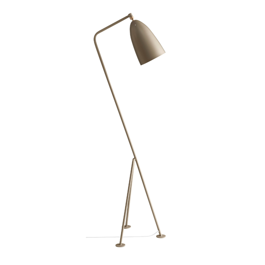 Stojaca lampa na čítanie GRÄSHOPPA béžová trojnožka