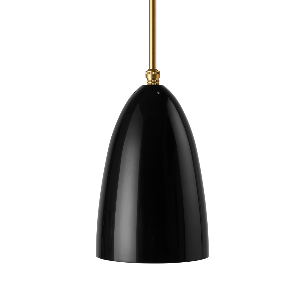 Závesná lampa GRÄSHOPPA čierna lesklá