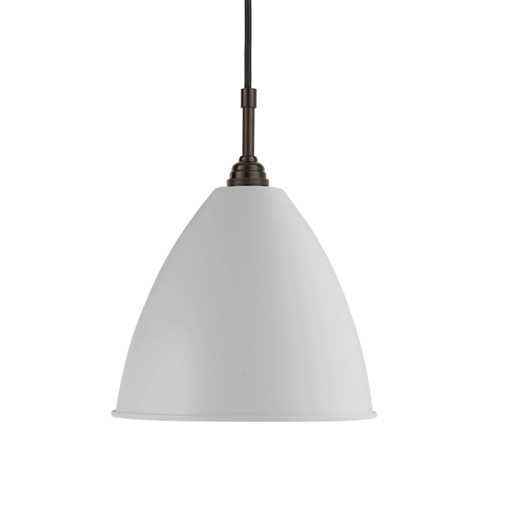Závesná lampa BESTLITE BL9 čierna s krémovým tienidlo