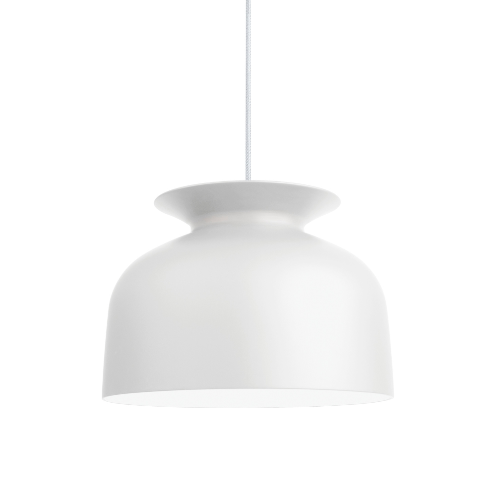 Závesná lampa RONDE biela