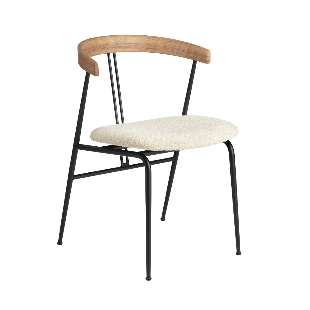 Upholstered Chair VIOLIN Oak Wood