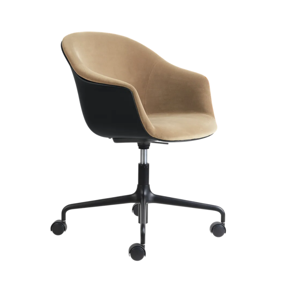 BAT office chair with upholstered seat