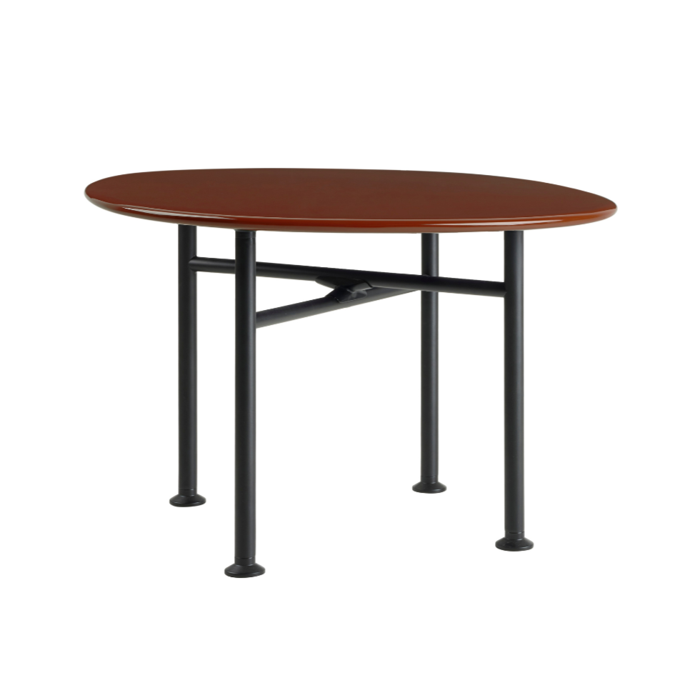 Kávový stolík CARMEL bordová keramika