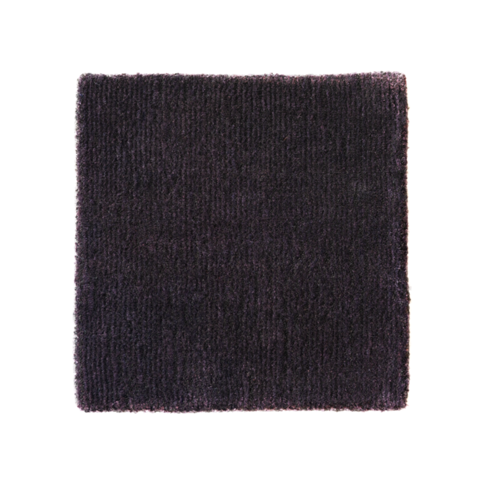 GUBI purple rug with long pile
