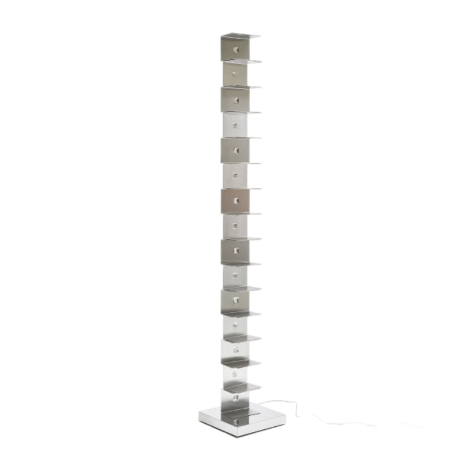 Osvetlený regál PTOLOMEO LUCE z ocele