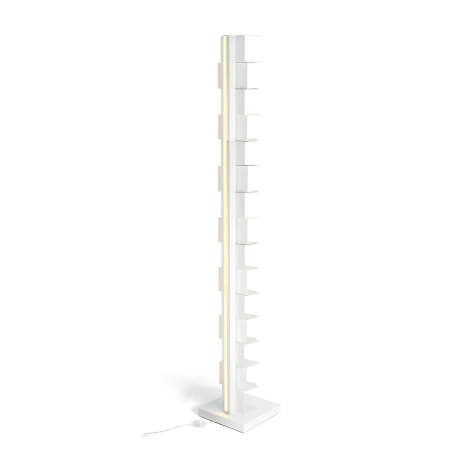 Illuminated shelf PTOLOMEO LUCE white