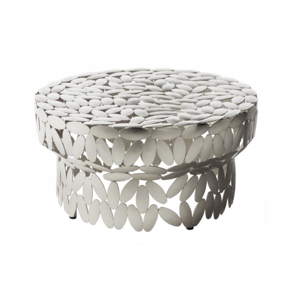 Strieborný konferenčný stolík FOLIAE