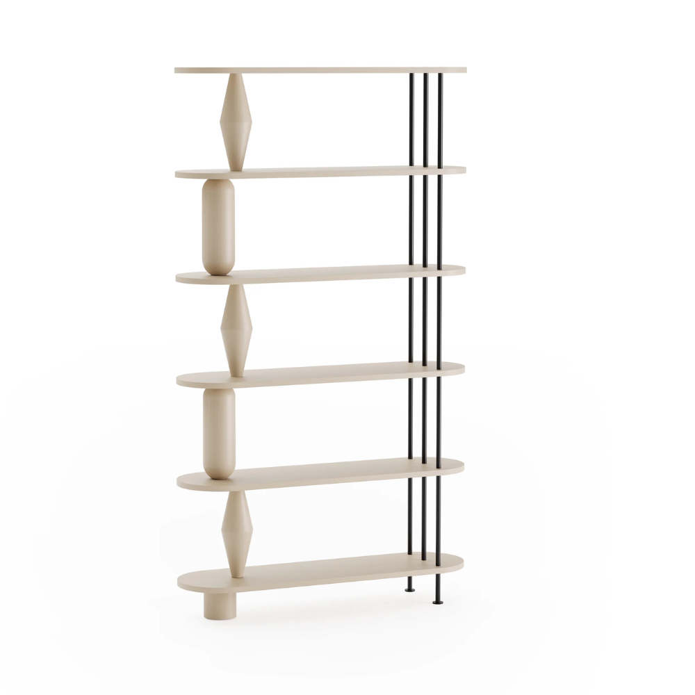 Regál VAZOO krémové dubové drevo