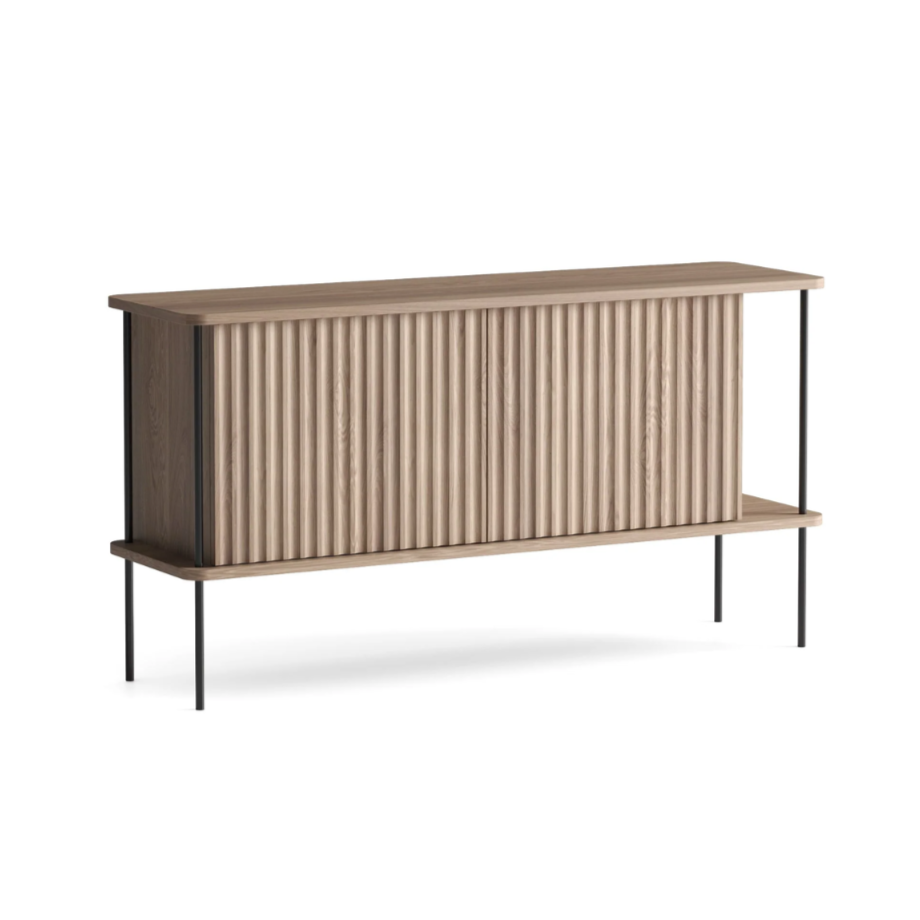 Komoda MAYA bielené dubové drevo