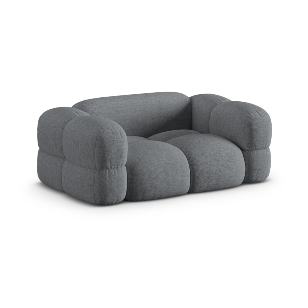 Sofa pre 2 osoby LORETTO šedobledomodrá