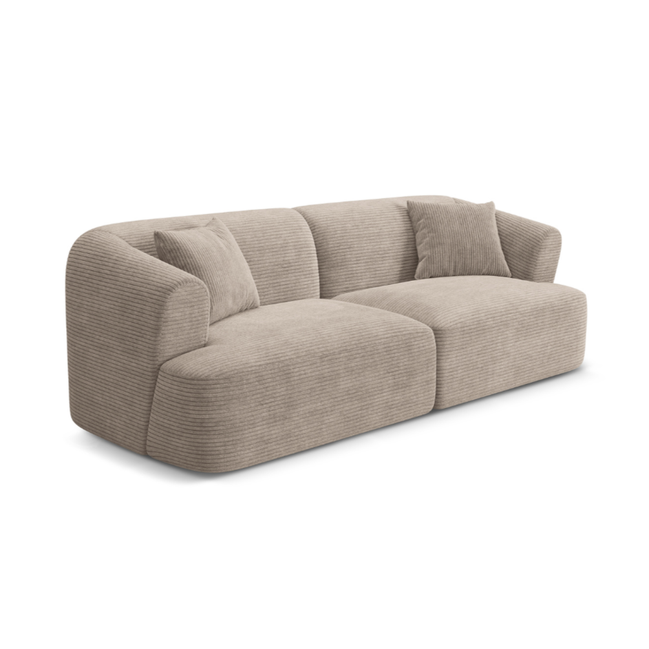 3-seater Sofa CAMPI beige corduroy
