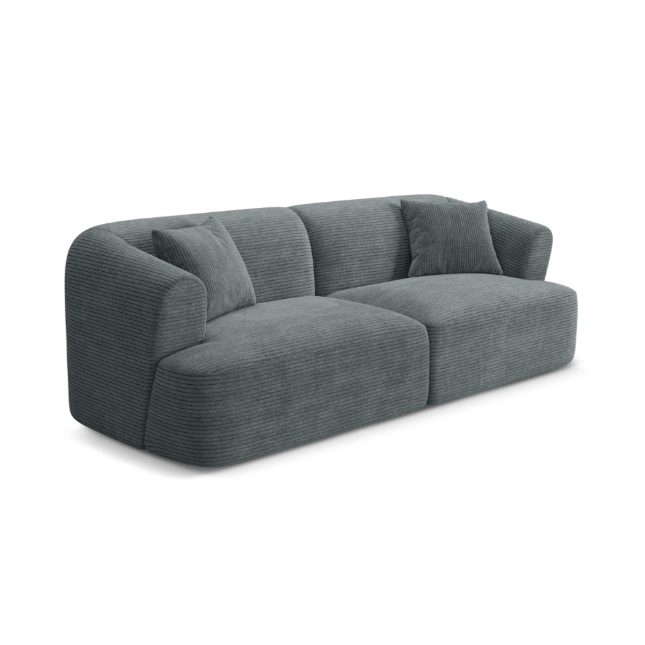 Sofa 3-osobová CAMPI šedý zamat