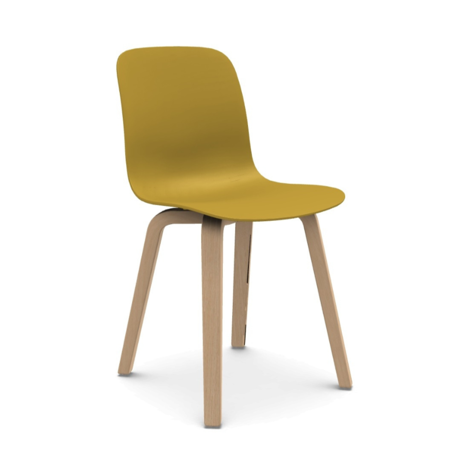 SUBSTANCE chair in yellow with an ash base