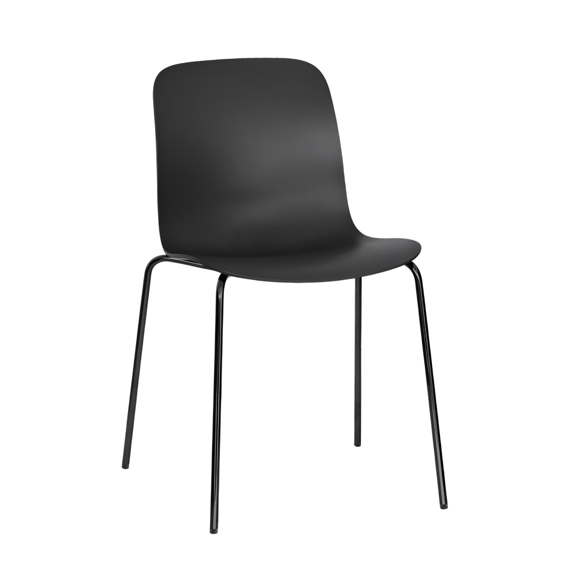 SUBSTANCE chair in black with a metal base