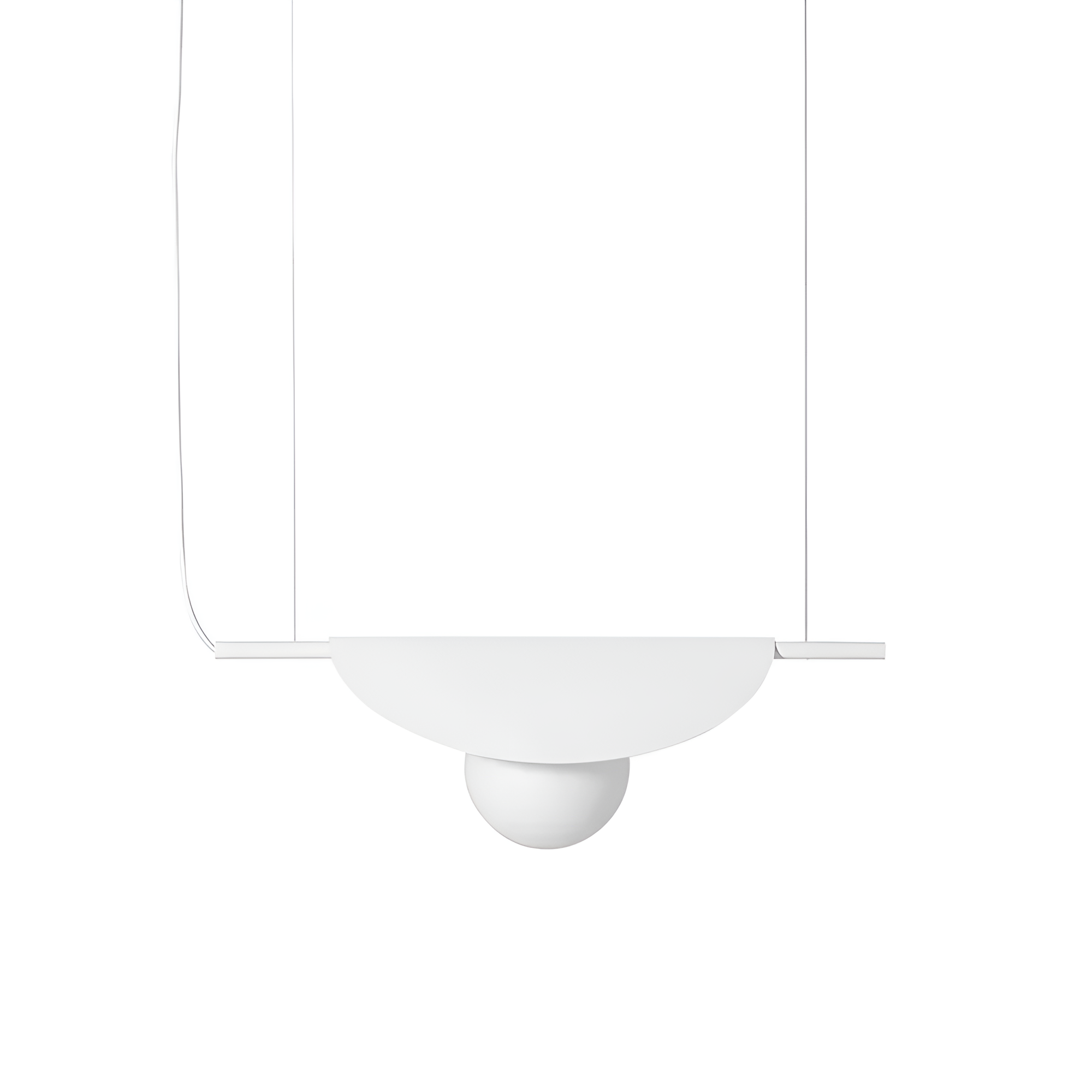 Závesná lampa SALLO biela