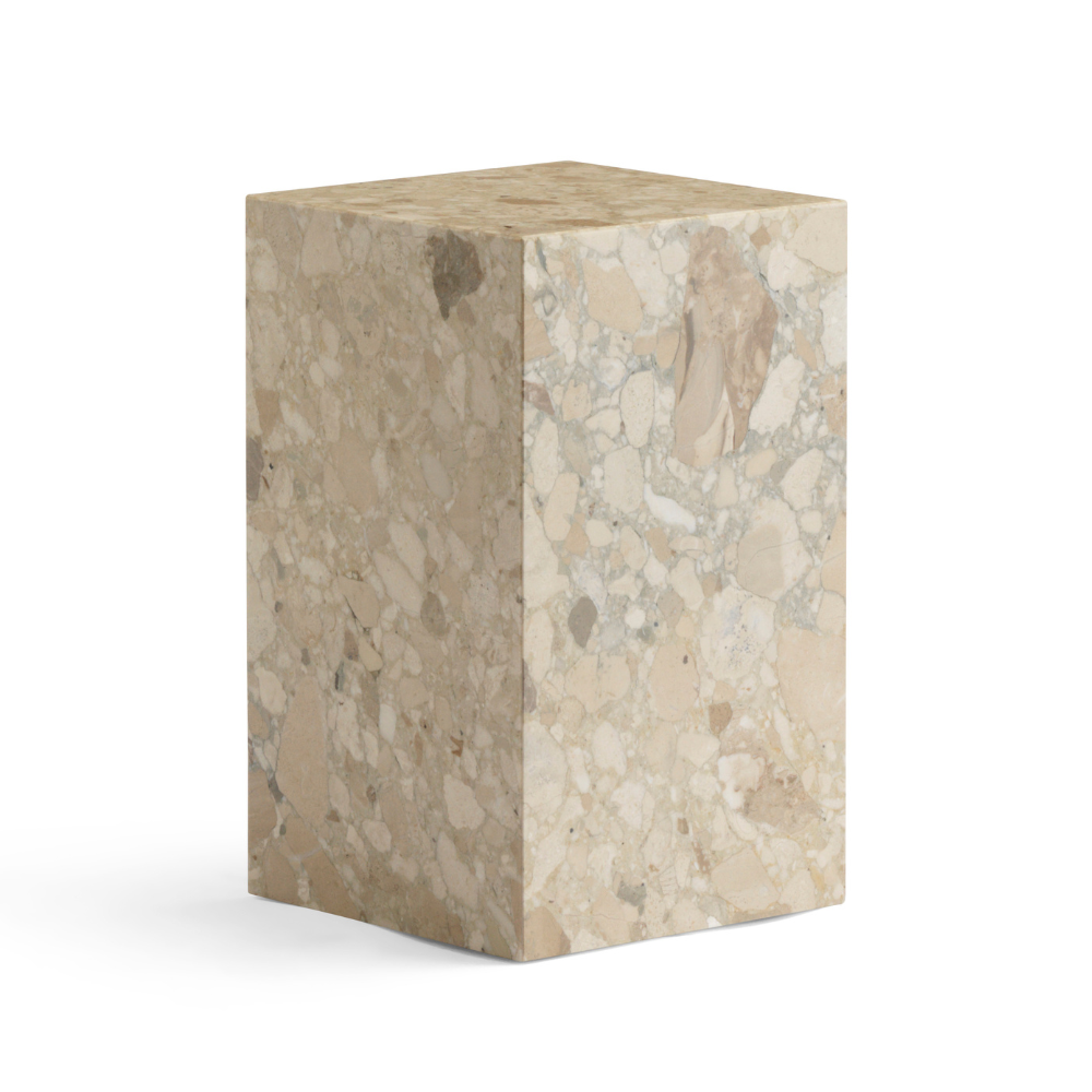 PLINTH side table sandy stone