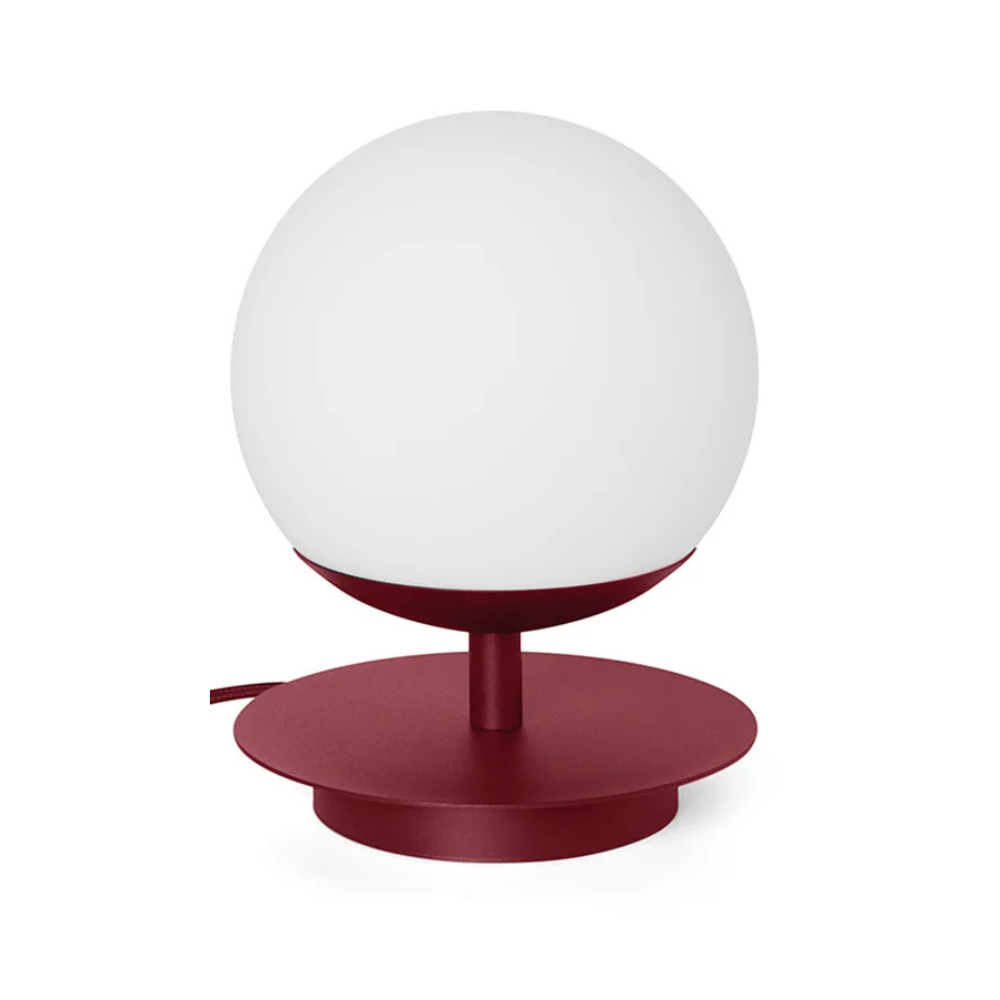 Stolná lampa PLAAT burgundská