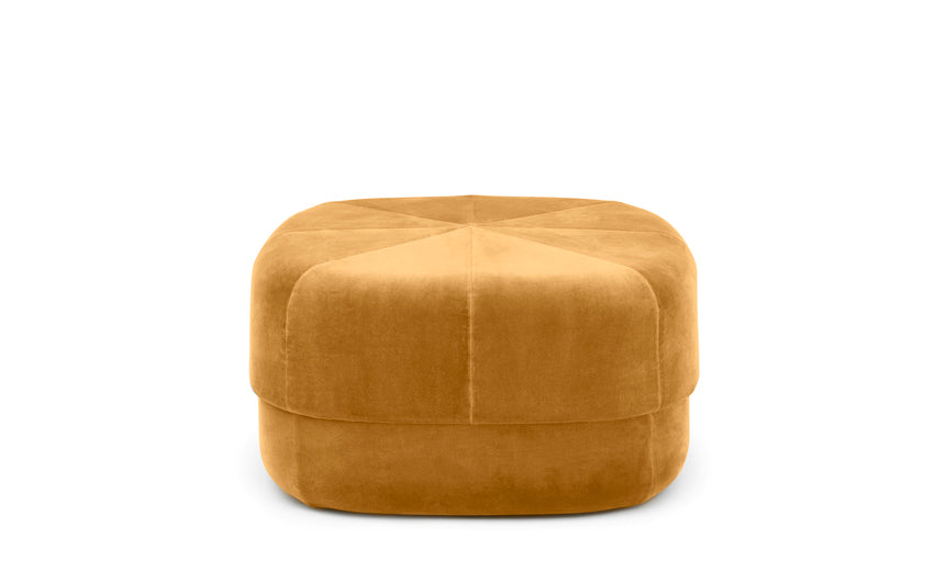 Yellow pouf