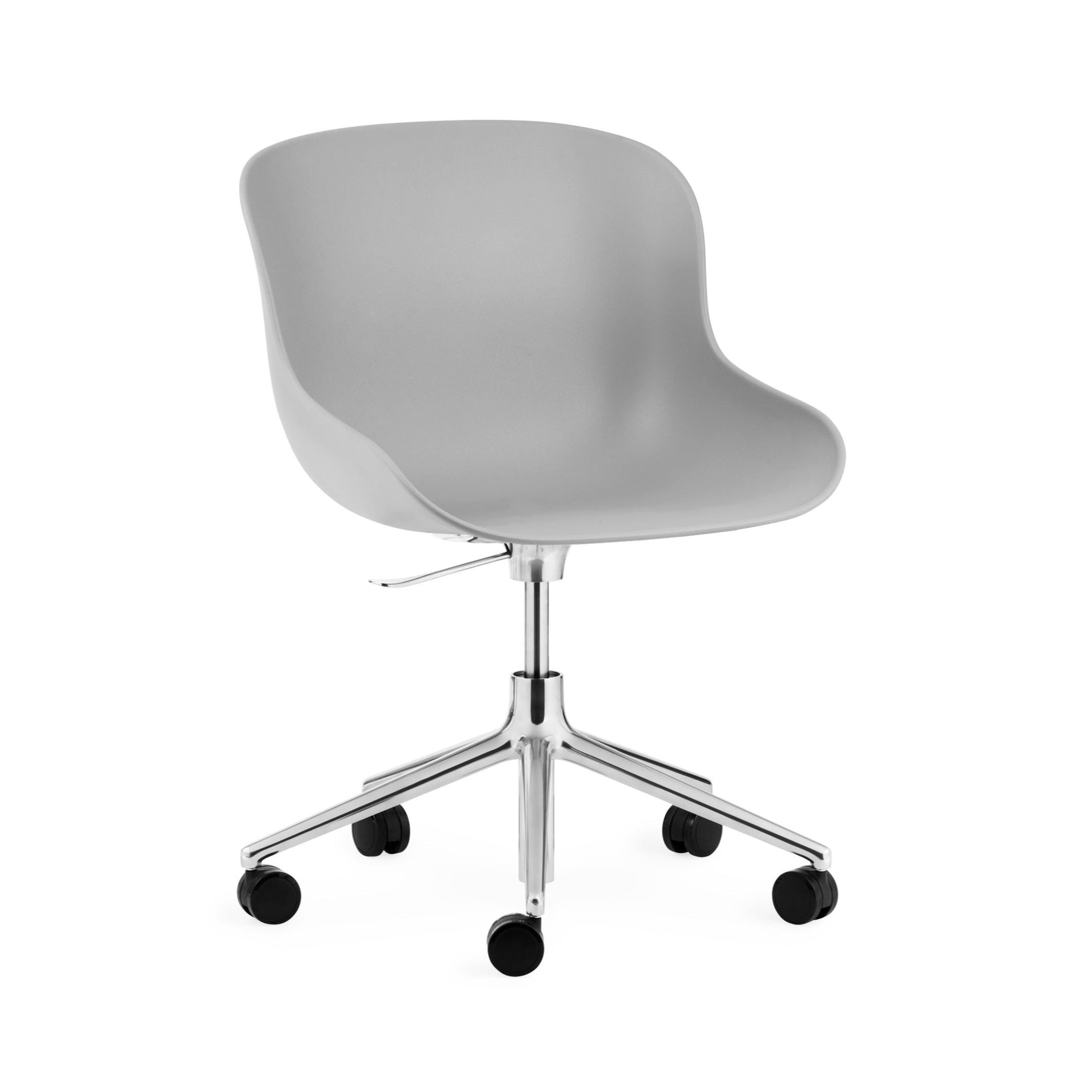 Hyg 5W Gray Hyg chair with an aluminum base