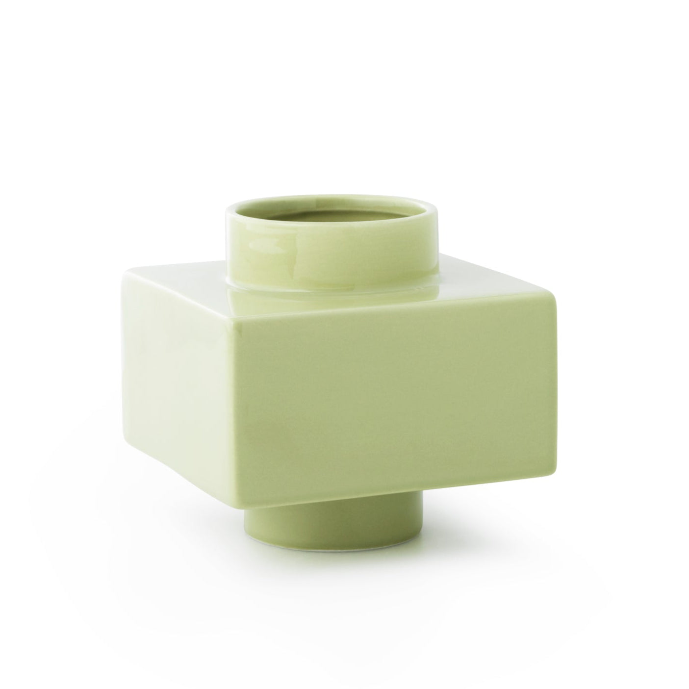 DEKO OBJECT sage green vase