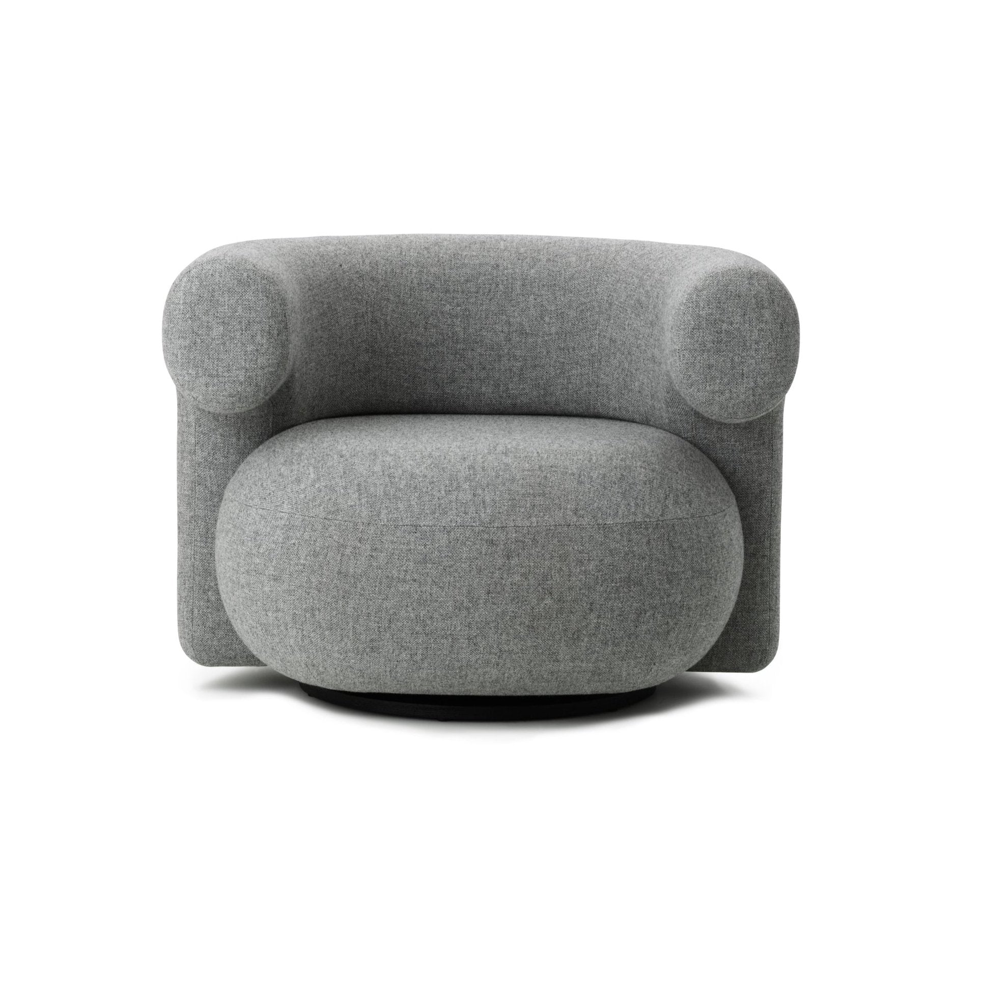 Upholstered burr armchair