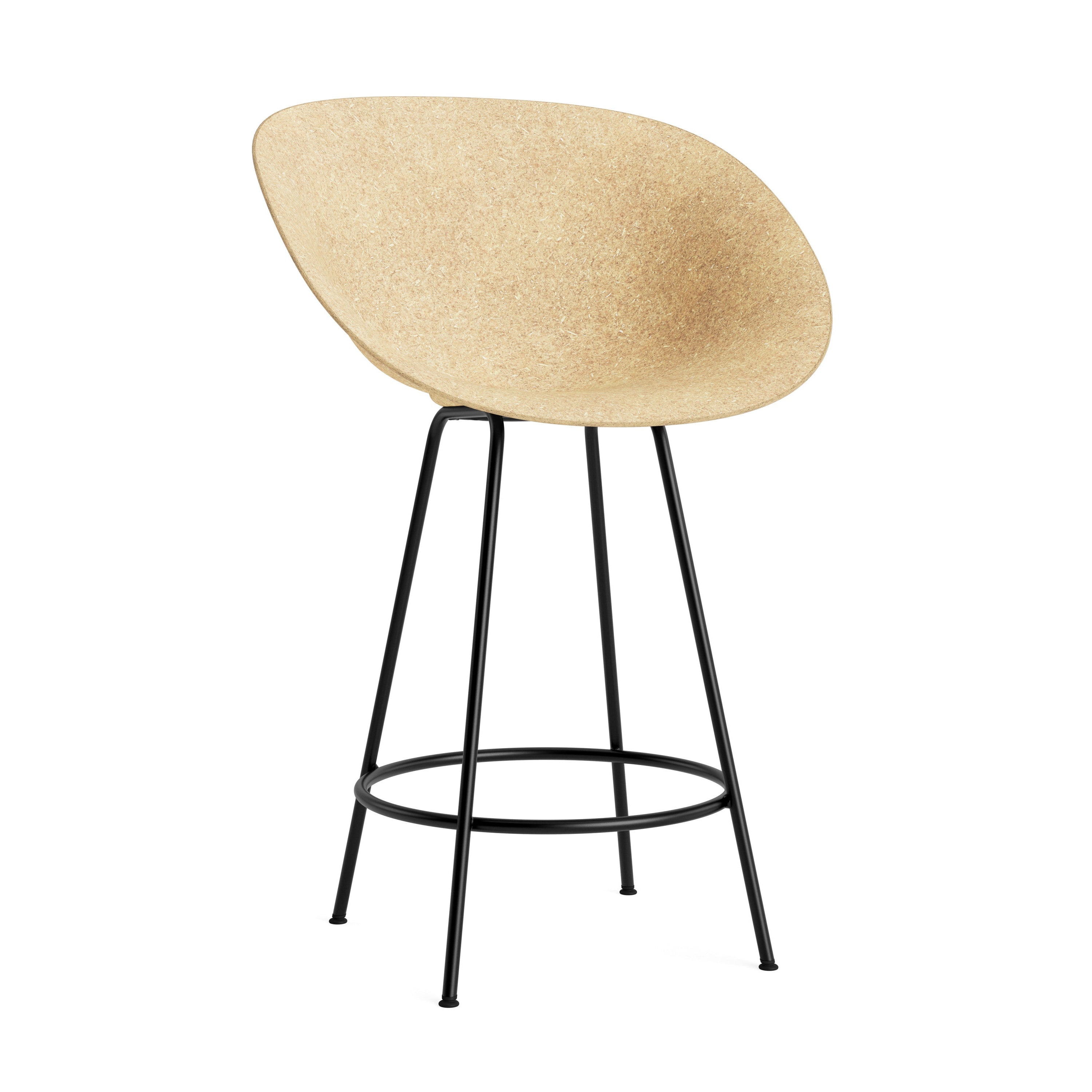 Armchair Bar Chair Bar Chair Beige with a black base
