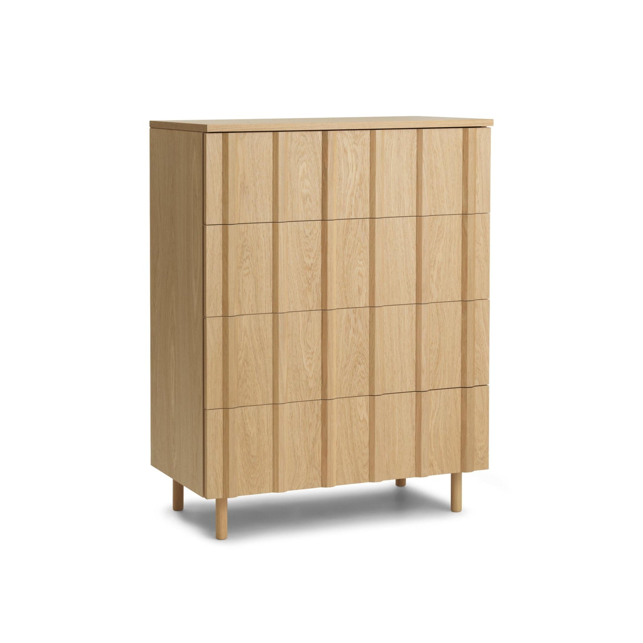 Komoda so zásuvkami RIB z dubového dyhy