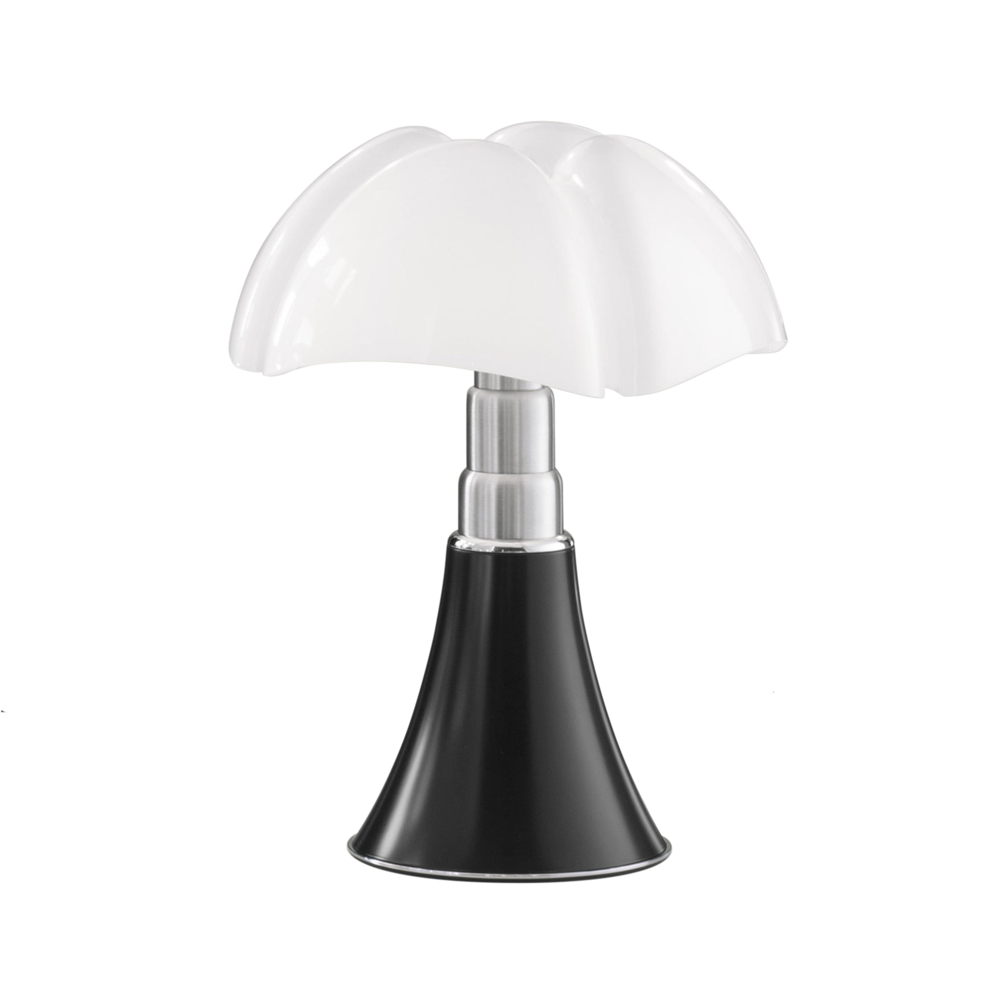 MINIPIPISTRELLO Table Lamp with Opal Shade and Black Base
