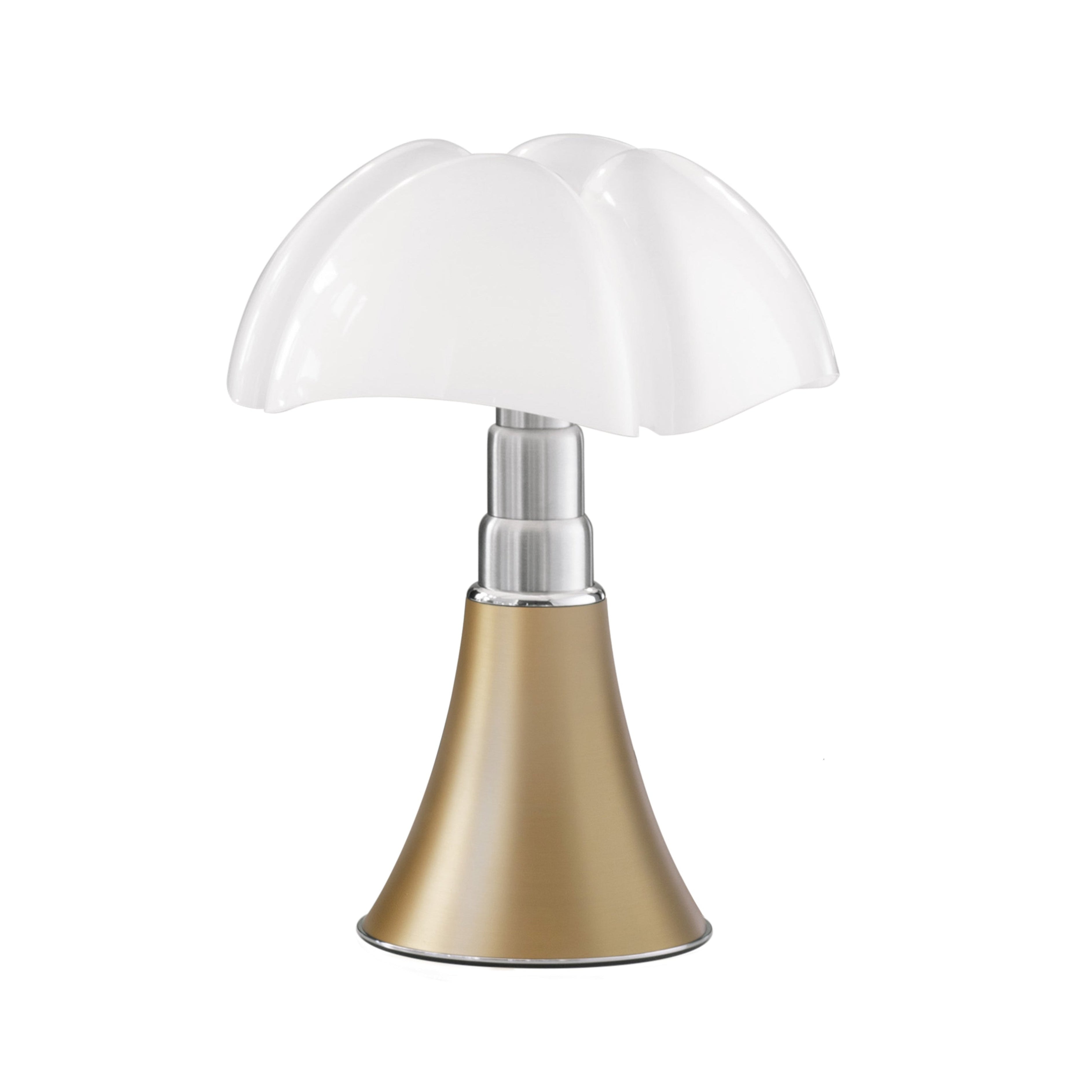 MINIPIPISTRELLO Table Lamp with Opal Shade and Brass Base