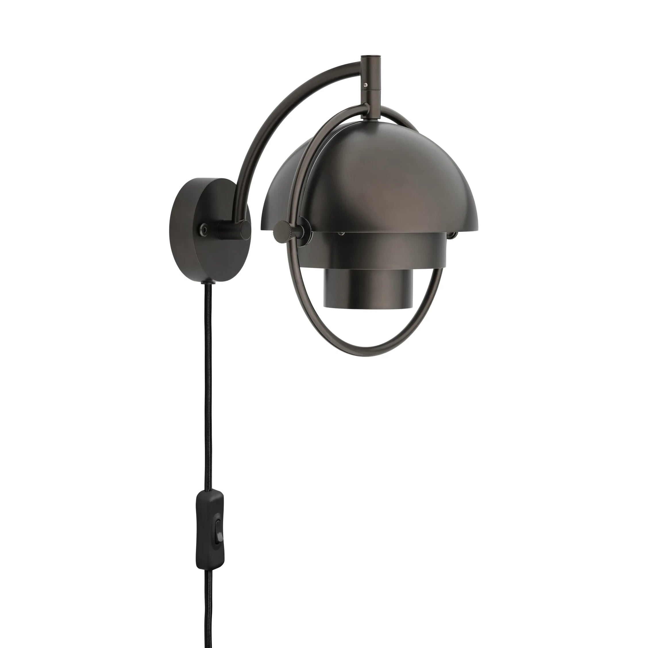 Nástenná lampa MULTI-LITE čierny lesklý