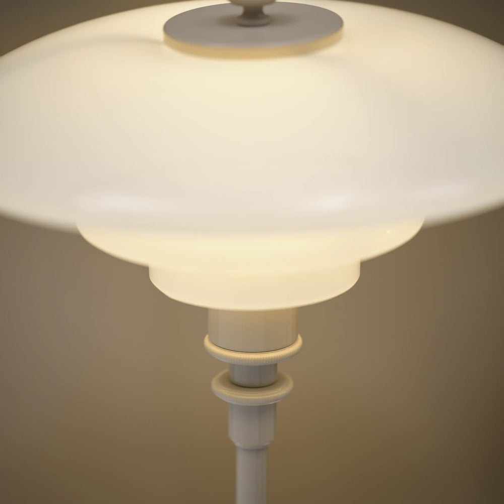 Stolná lampa PH 2/1 biela s béžovým podstavcom