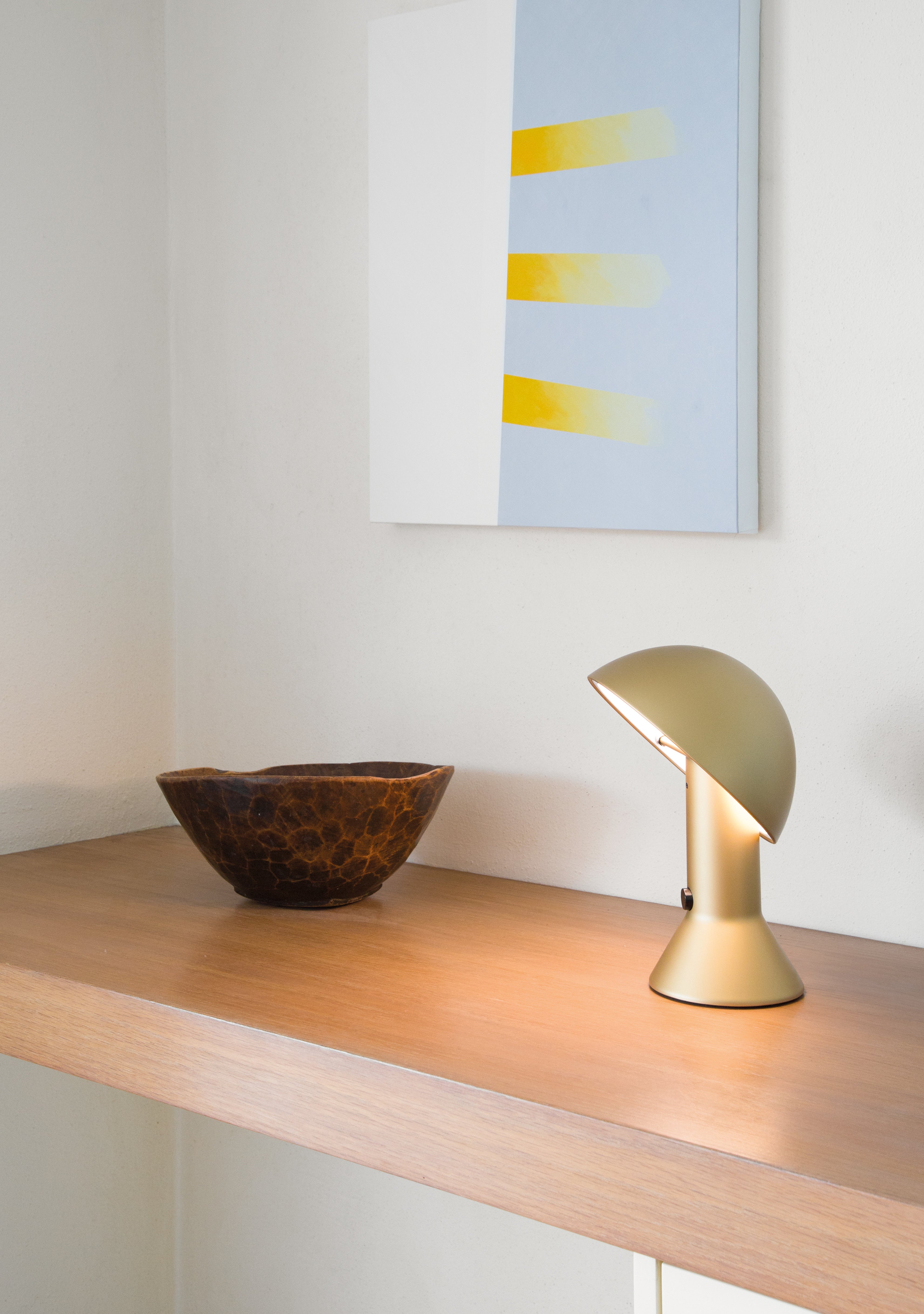 ELMETTO Table Lamp in Glossy Green